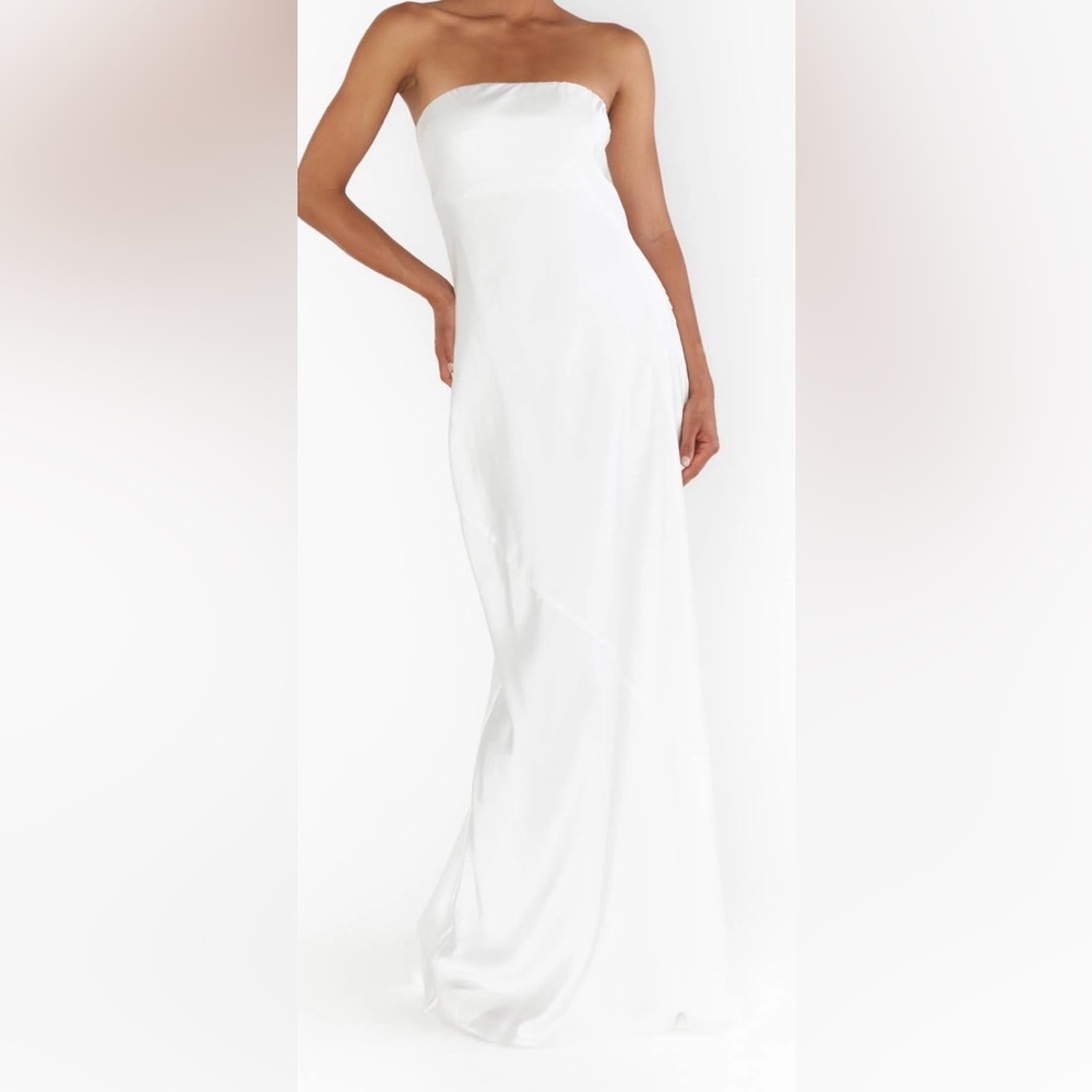 Show me your mumu Taylor‎ Tube Maxi Dress white